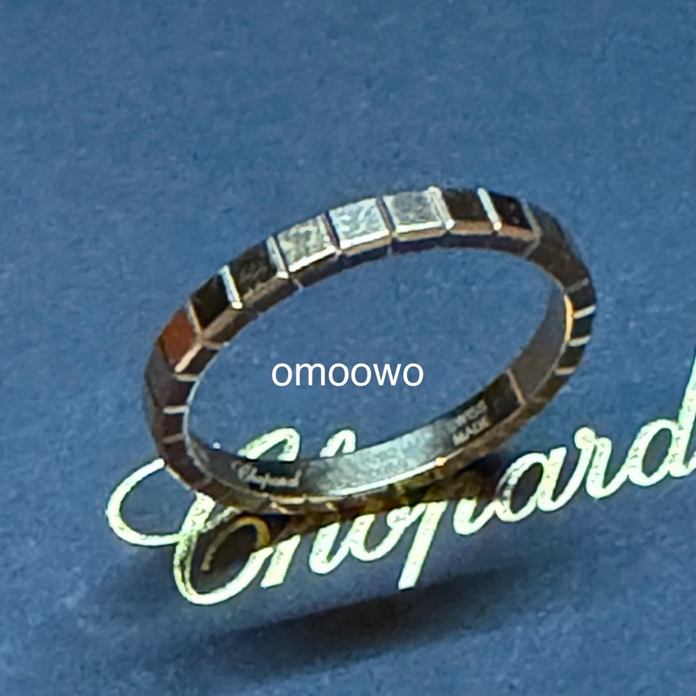 Chopard Ice Cube Rose Gold 53 Size Ring 18K Pre loved - Picture 4 of 9